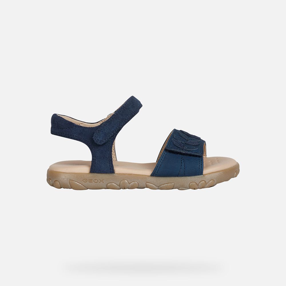 Sandalias Geox Menina Azul Marinho - Haiti - EMXLS5694